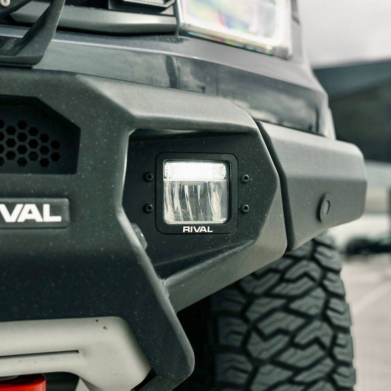 Ford Ranger Raptor Front Bumper - Rival 4x4 - Aluminum w/Winch Mount and Recovery Points - `24-`26